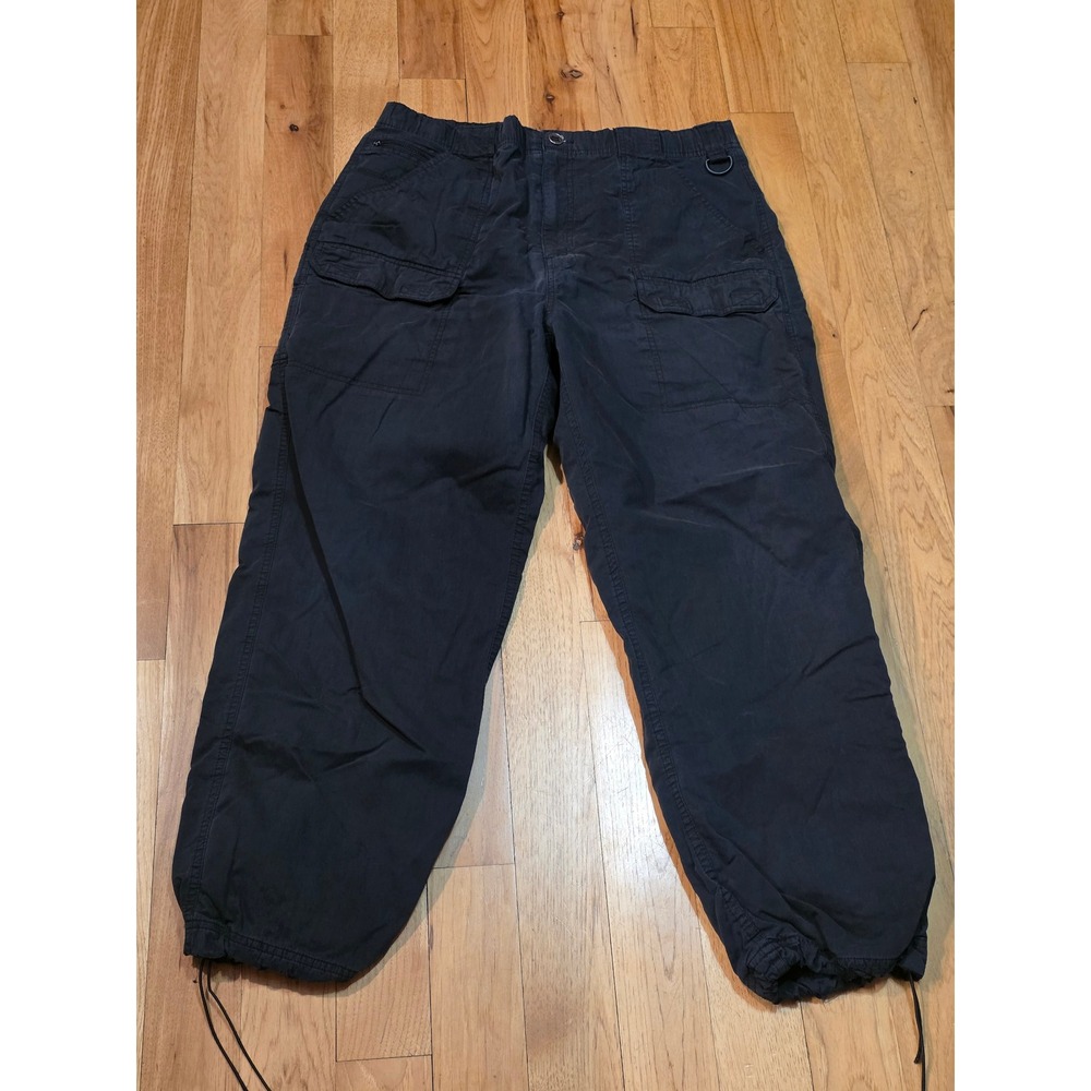 Outer Rim Adventurewear Mens Black Cargo Tactical Pants Large Reg Cotton Nylon